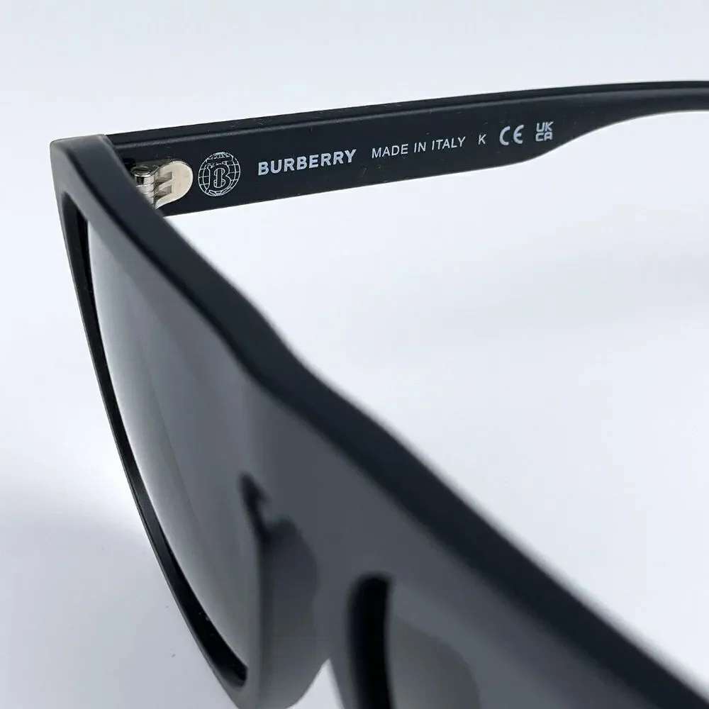 SALE! NEW Burberry BE4396U 346487 Matte Black Grey Square Unisex Sunglasses